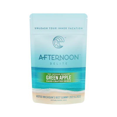 Afternoon Delite - 200mg Gummies - Green Apple