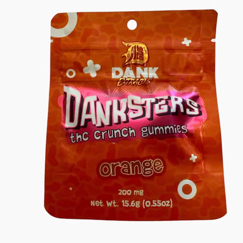 Dank Extracts - 200mg Nerd Gummies - Orange