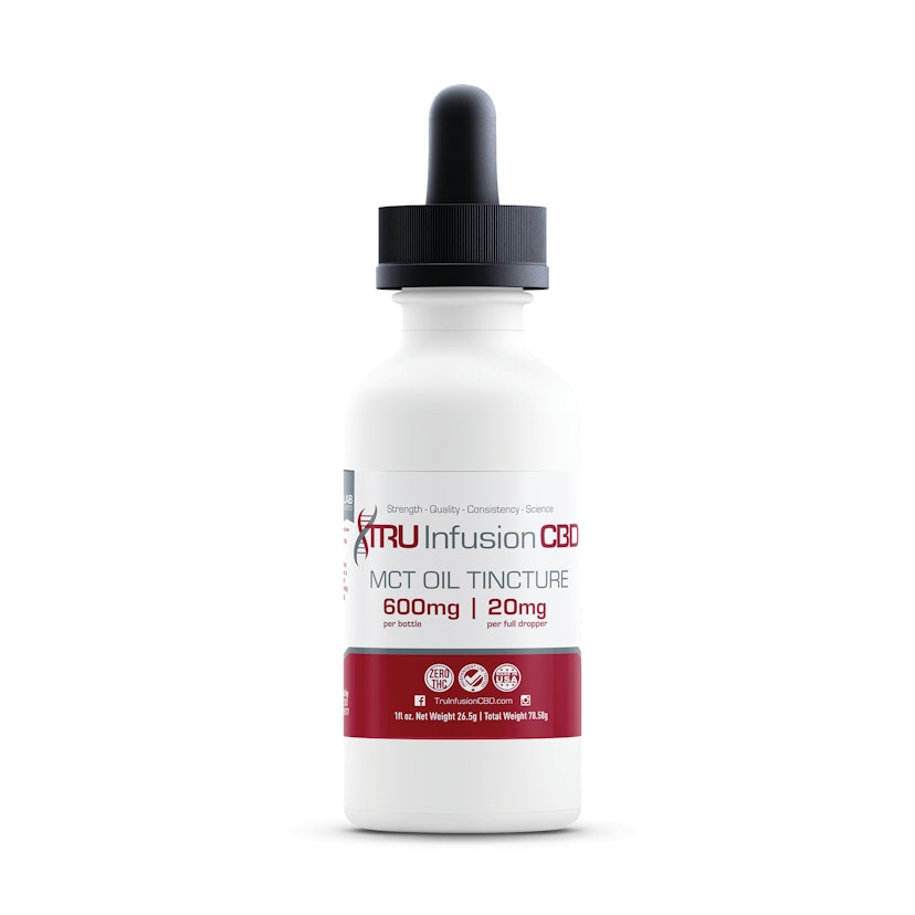 TRU Infusion CBD Tincture: 600mg