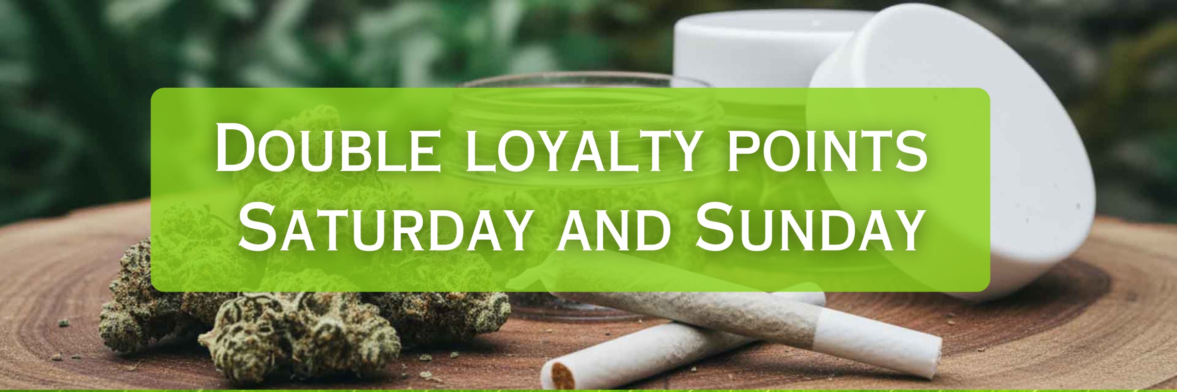 double your points this weekend
