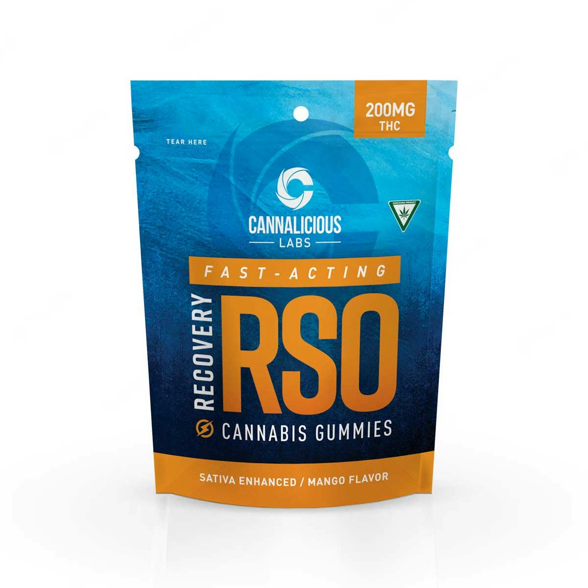 Cannalicious Labs | RSO Gummies - 200mg - Mango (Sativa)