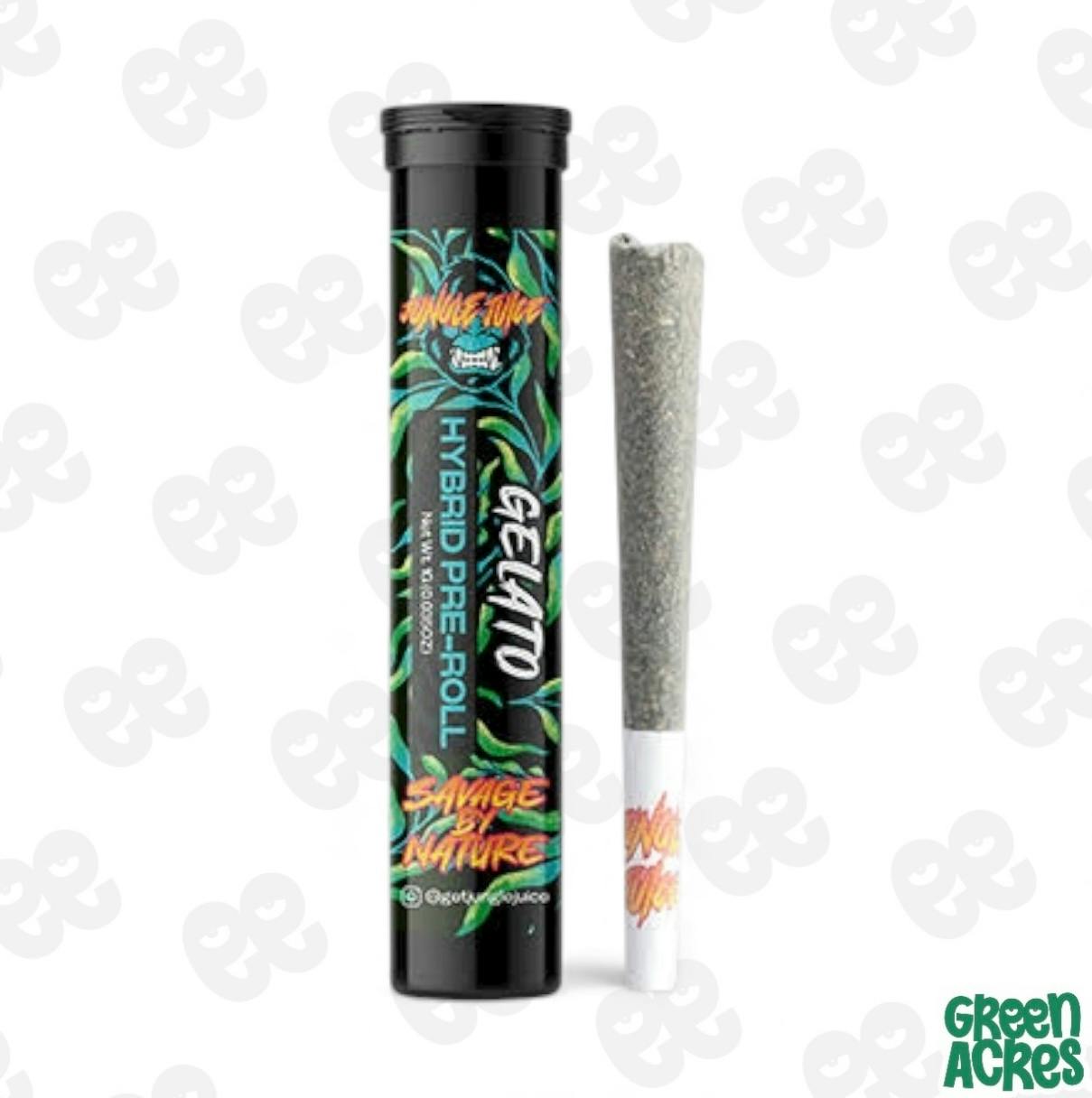 Jungle Juice: Gelato 1G Pre-Roll | Green Acres