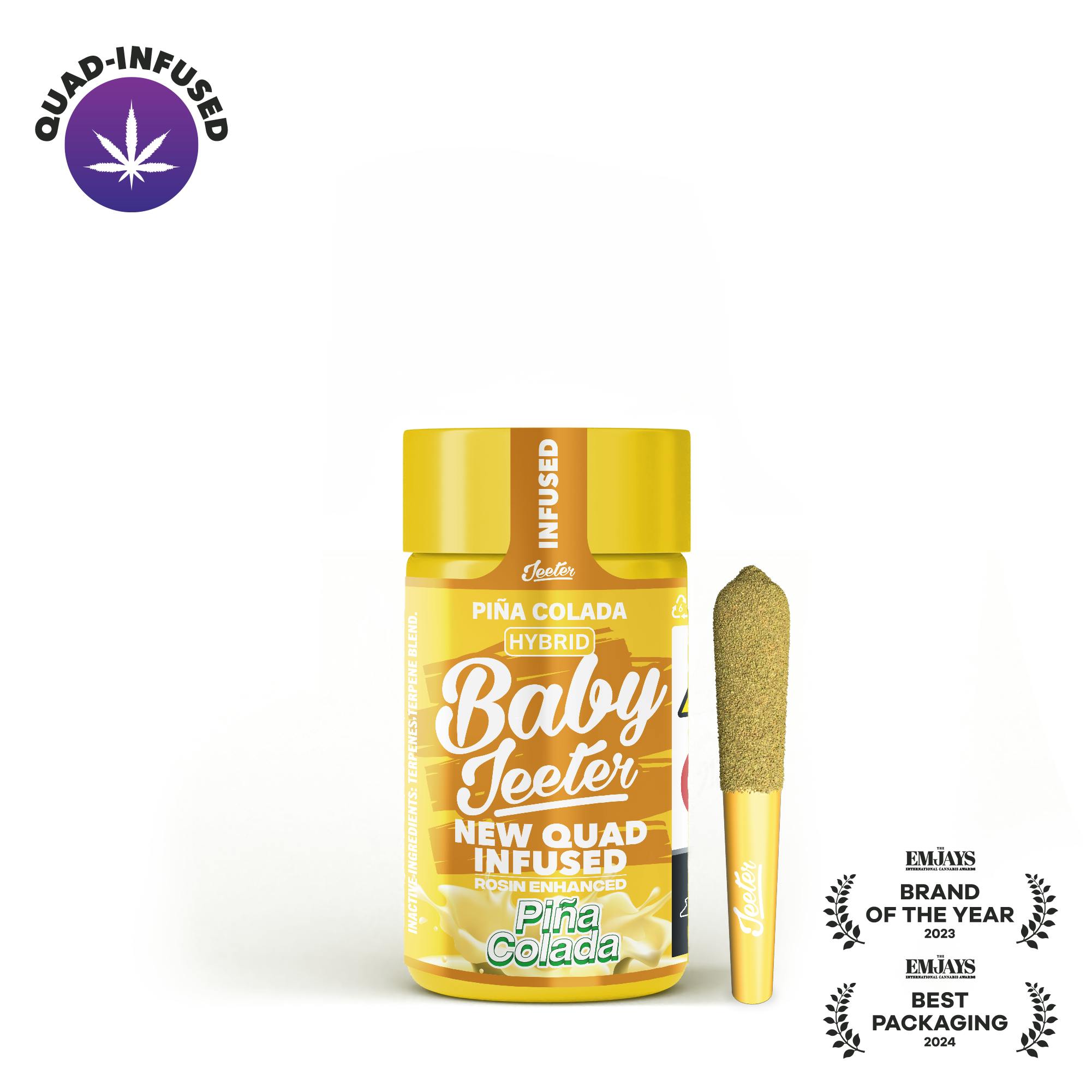 Piña Colada Quad-Infused Baby Jeeter 5-pack | 2.5g
