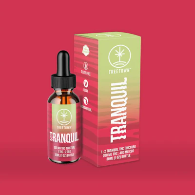 Treetown - 200mg THC : 400mg CBD - Tranquil Tincture - TINCTURES by TreeTown at King of Budz
