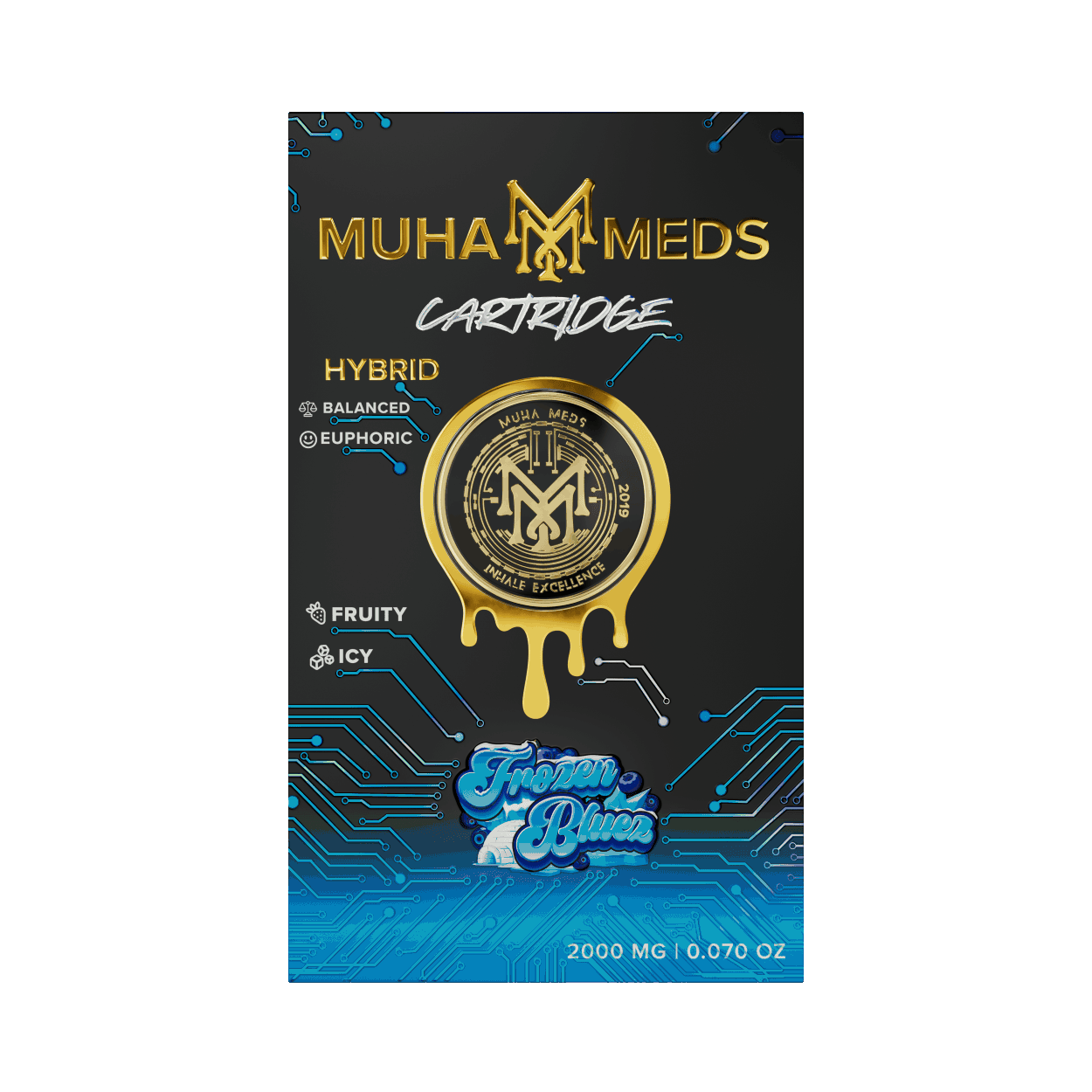 Muha Meds | Vape Cart - 2g - Frozen Bluez