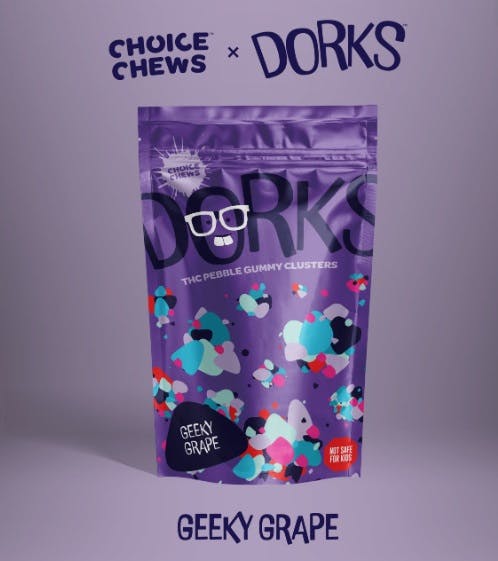 Choice Chews x Dorks | Geeky Grape Indica Pebble Gummy Clusters | 200mg