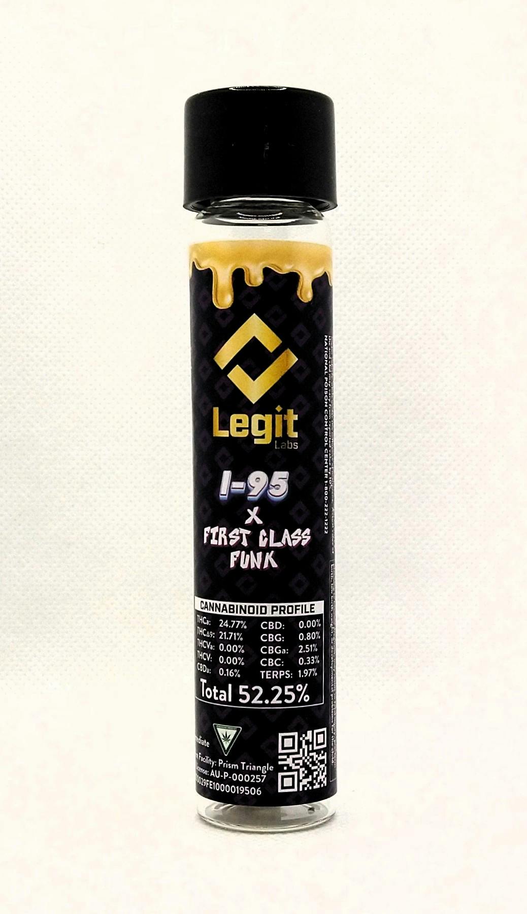 Legit Labs | Grape Gas 2.0 x Grape Pie | HCFSE Infused Pre-roll Hybrid