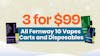 3 Fernway 1G Vapes for $99 - Carts and Disposables