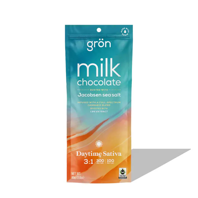 Grön 3:1 Milk Chocolate & Sea Salt Bar