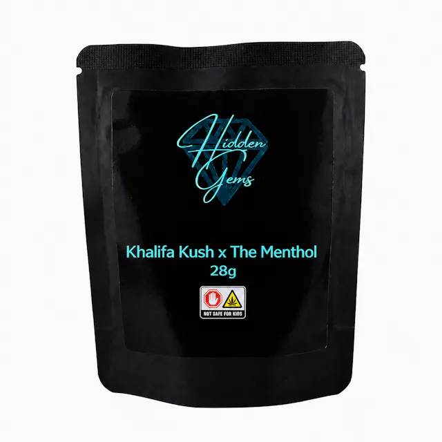Hidden Gems Flower Khalifa Kush x The Menthol 28g (indica hybrid)