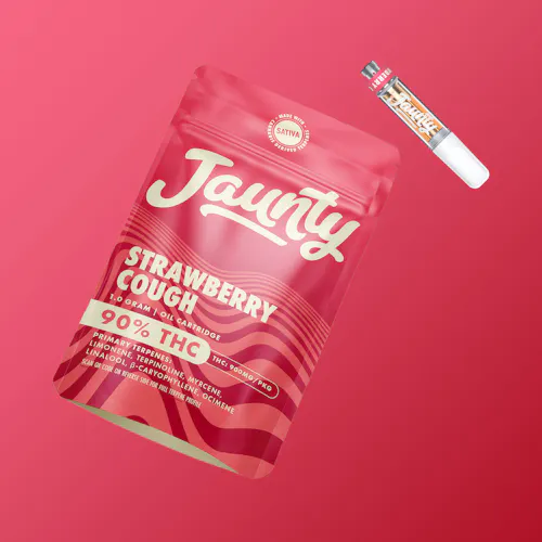 Jaunty | Strawberry Cough | 1G Vape Cartridge-active