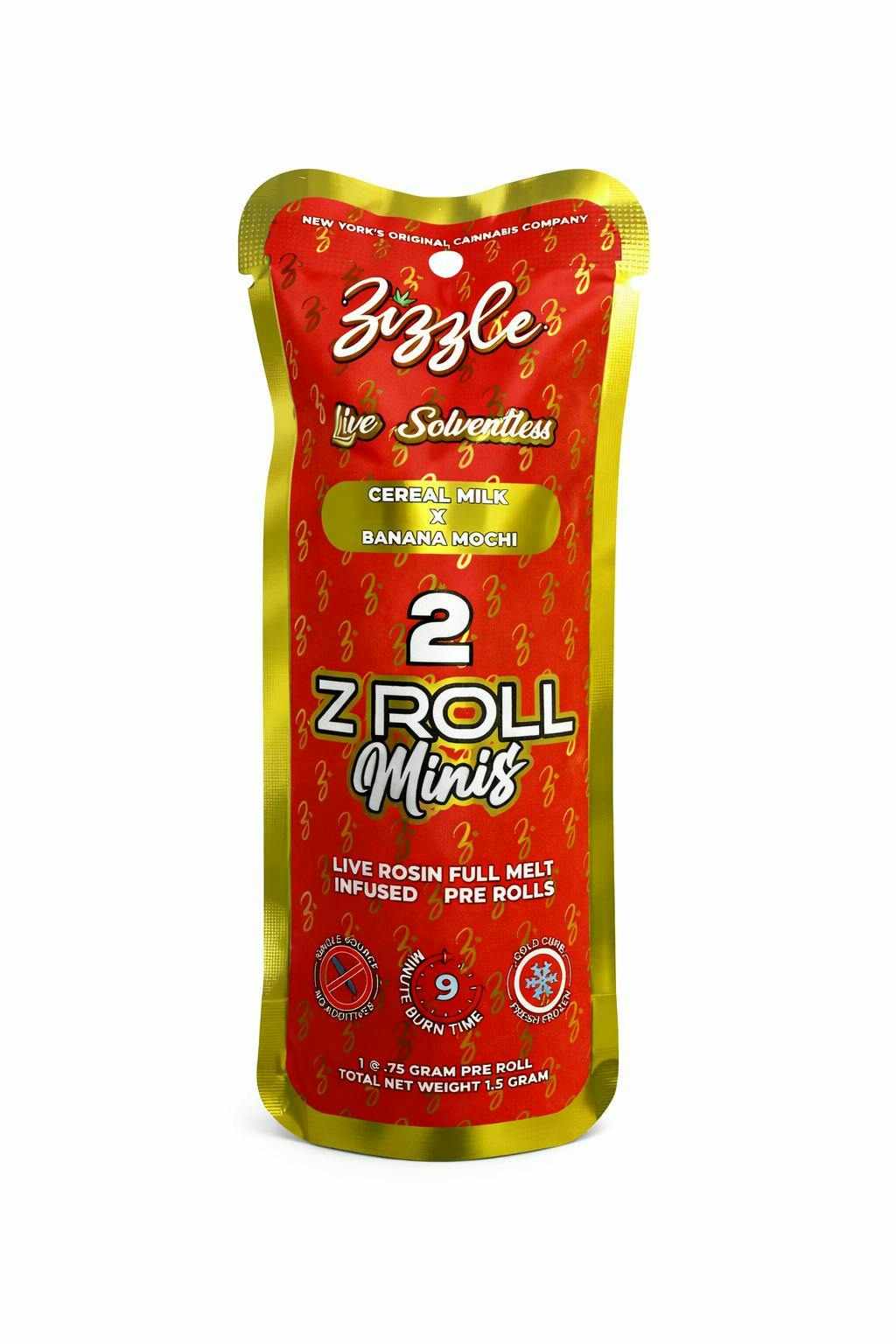 Zizzle | Cereal Milk x Banana Mochi | Infused Pre Roll | Infused Pre-roll | 1.5g