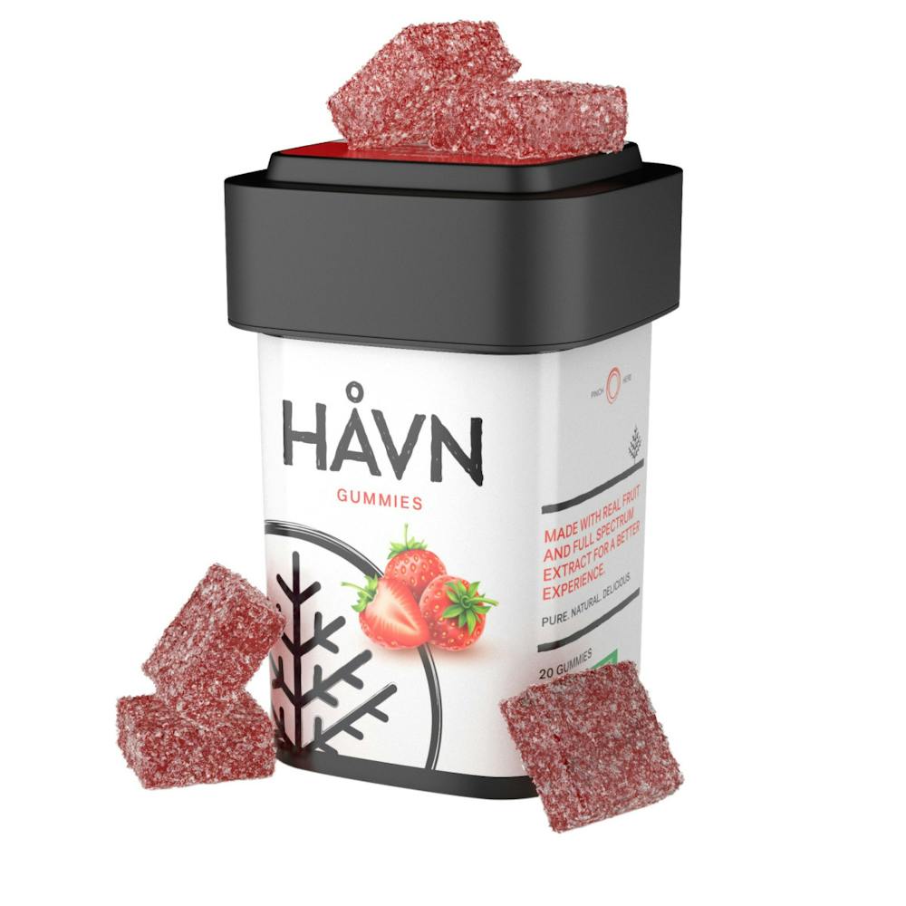 Product Strawberry Gummies 1:1 THC:CBD | Edibles | 100mg THC 100mg CBD