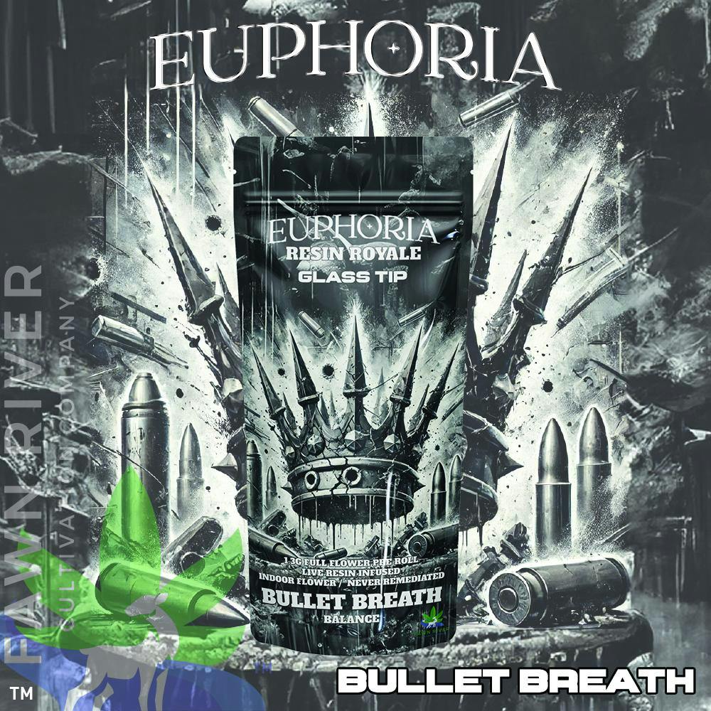 Euphoria - 1.3g Live Resin Infused Preroll - Bullet Breath