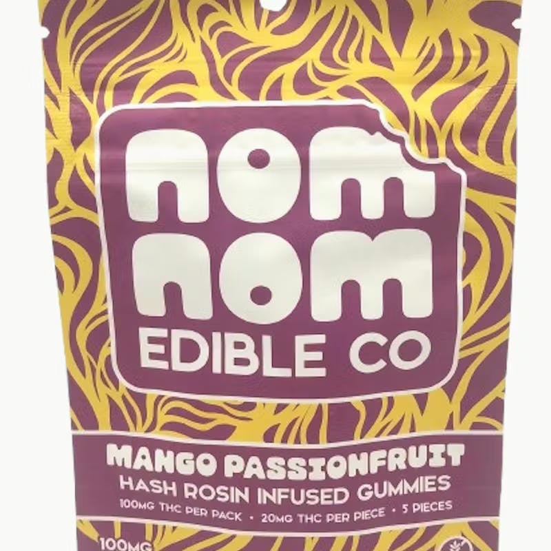 Product NOMNOM - MANGO PASSIONFRUIT - 100MG - ROSIN GUMMY