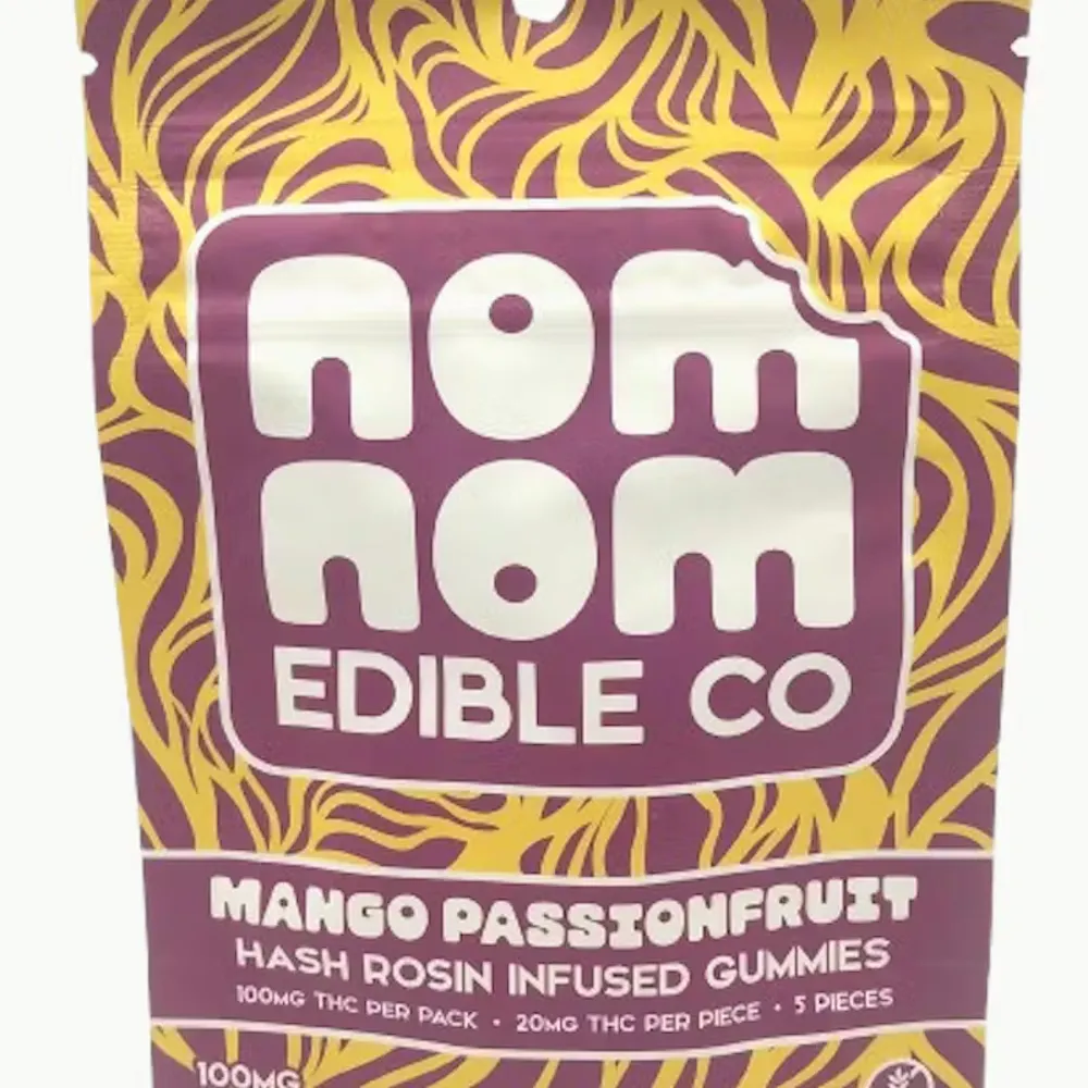 Product NOMNOM - MANGO PASSIONFRUIT - 100MG - ROSIN GUMMY