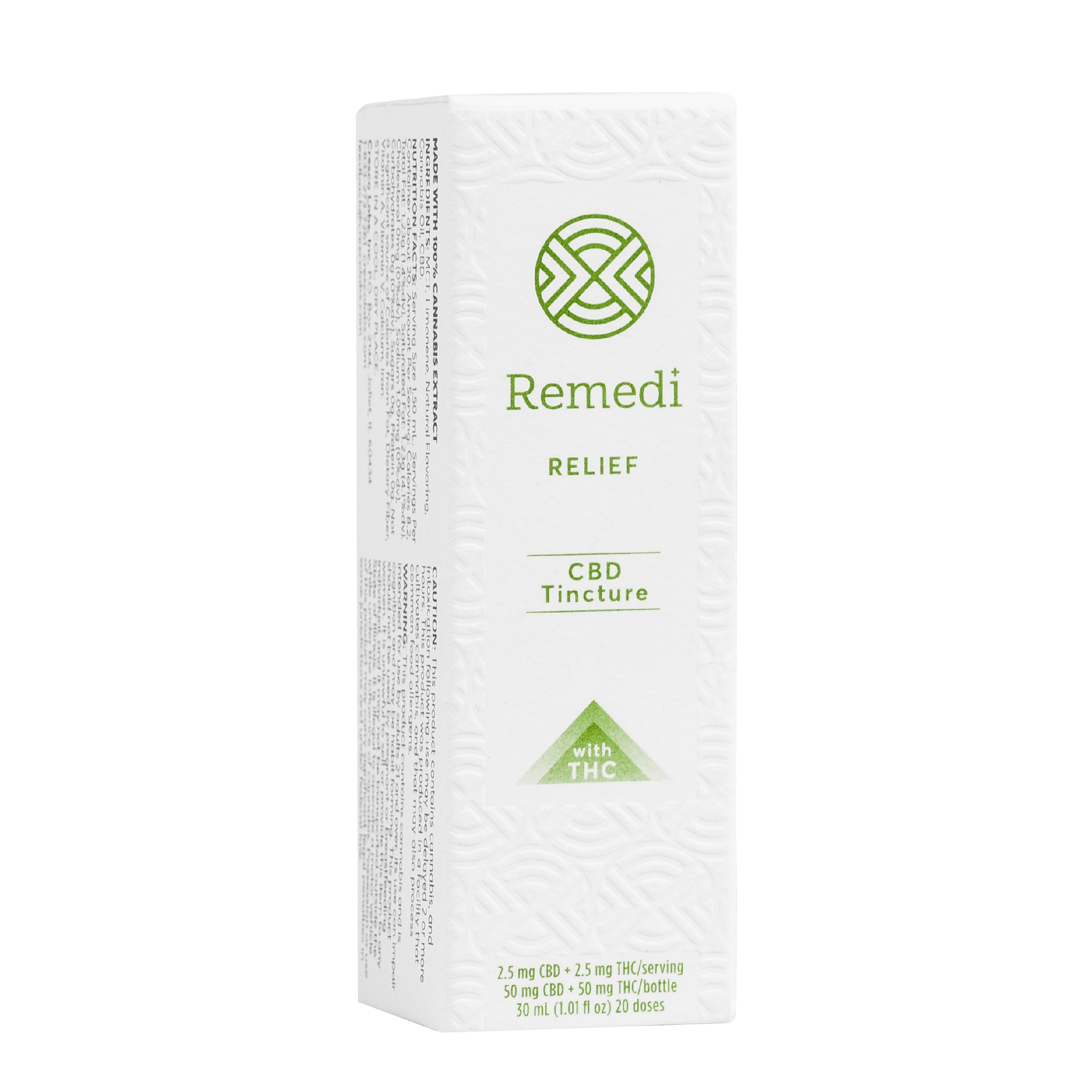 Product CL Remedi Tincture - Relief 100mg (1:1 THC:CBD)