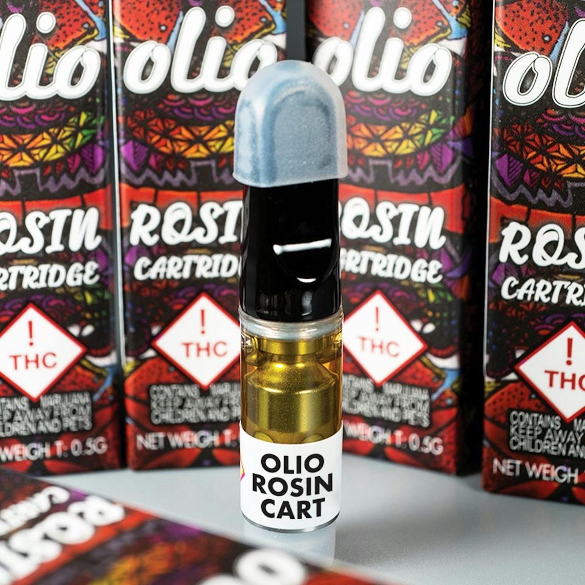 Photo of Olio | 500mg Live Rosin Cartridge | Red Strips #1