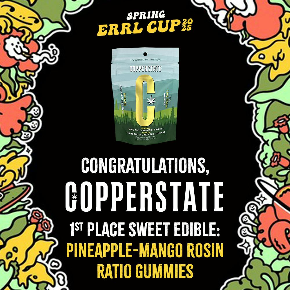 Copperstate Farms Pineapple Mango 2:1:1 Live Rosin Gummies