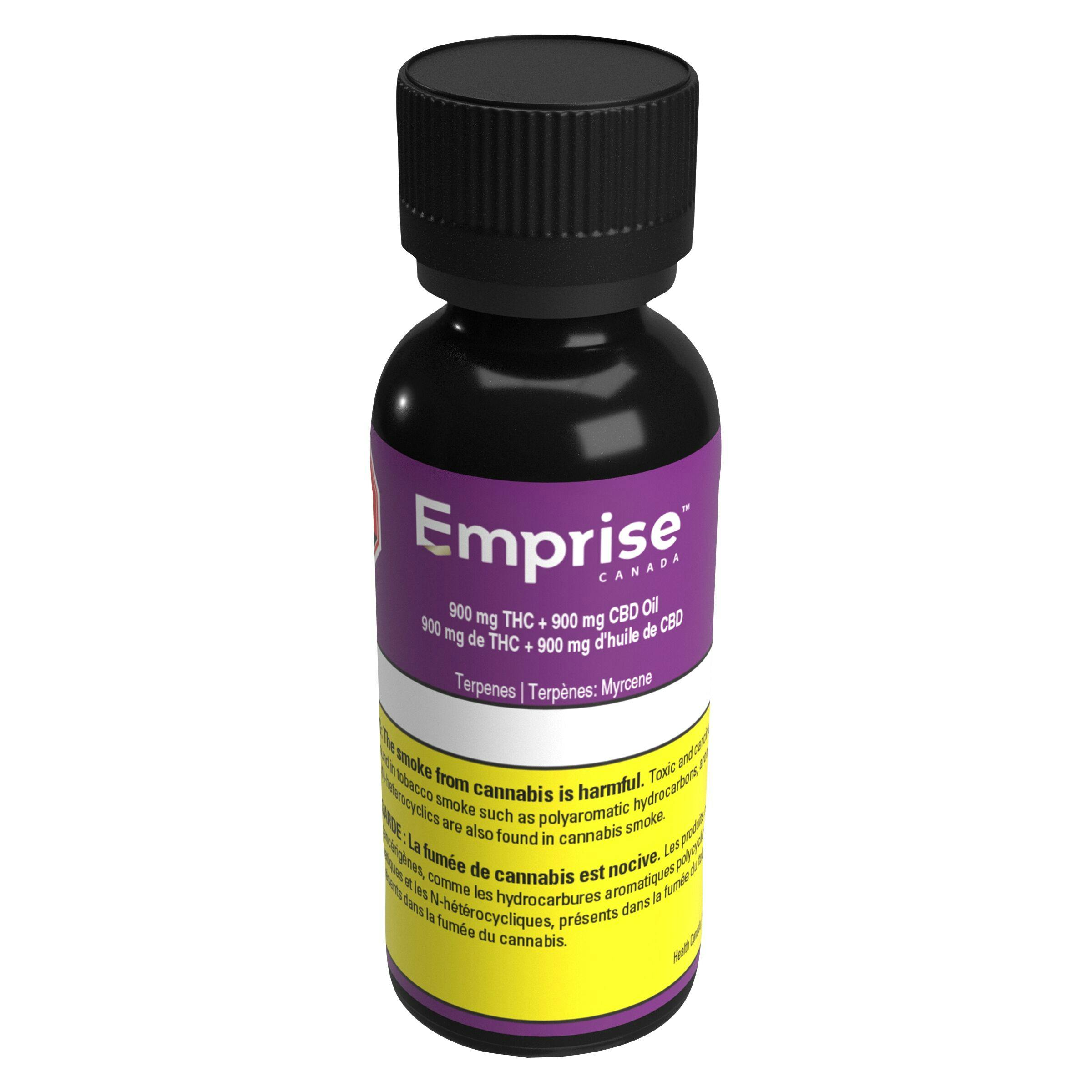 Emprise Canada - 900 THC + 900 CBD Oil - Sativa - 30ml