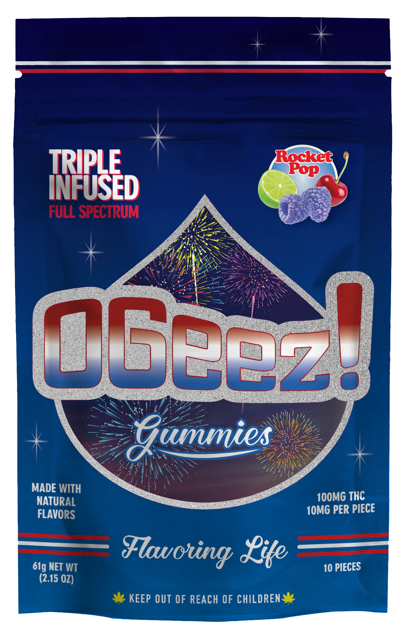 Triple Infused, Rocket Pop - 100 mg at Greens Goddess Products