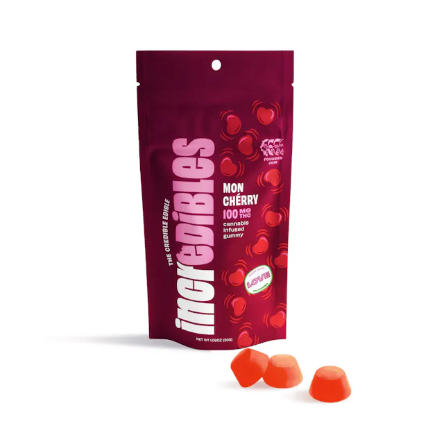 Incredibles Gummies Mon Cherry 10pk/100mg (hybrid, 2.8g)