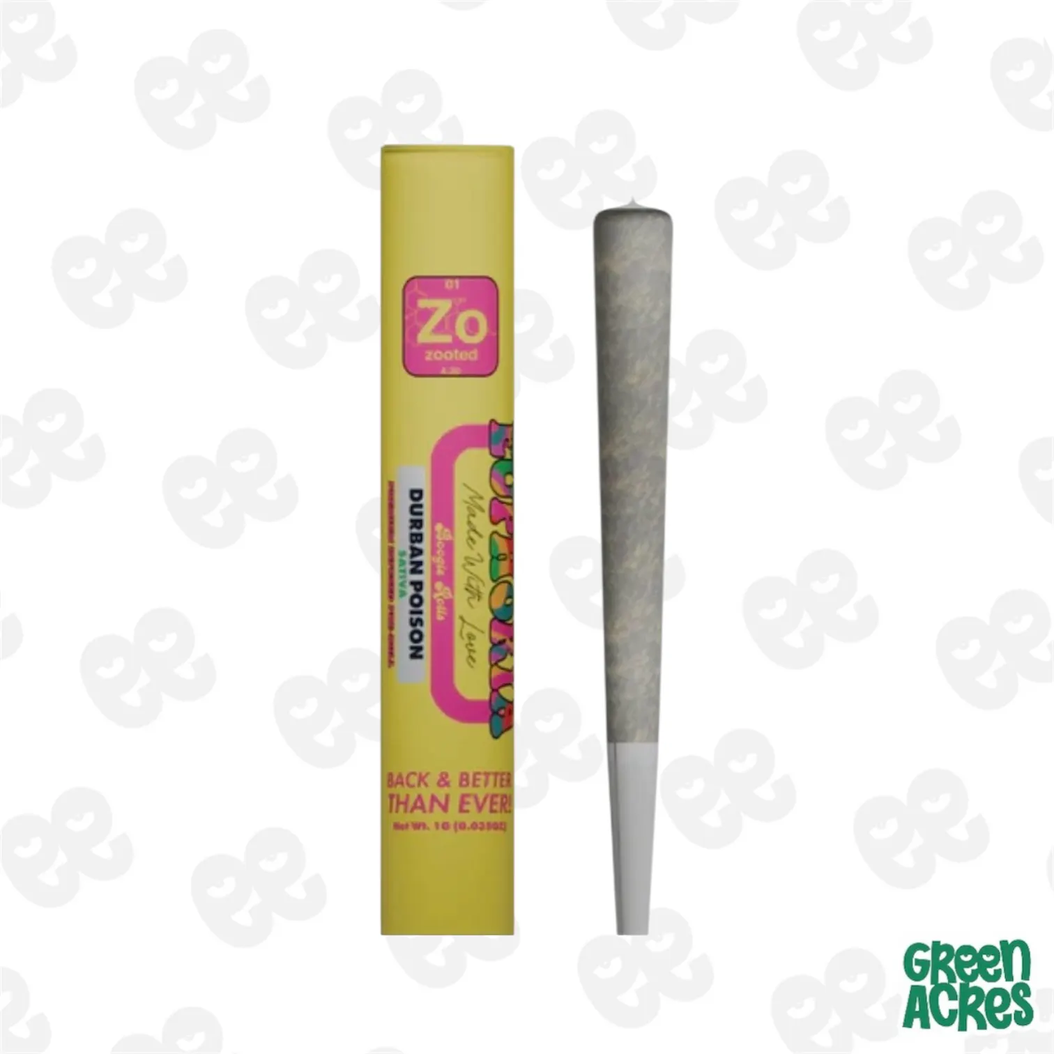 ZOOTED: Maui Wowie 1G Pre-Roll | Green Acres - Detroit 8 Mile