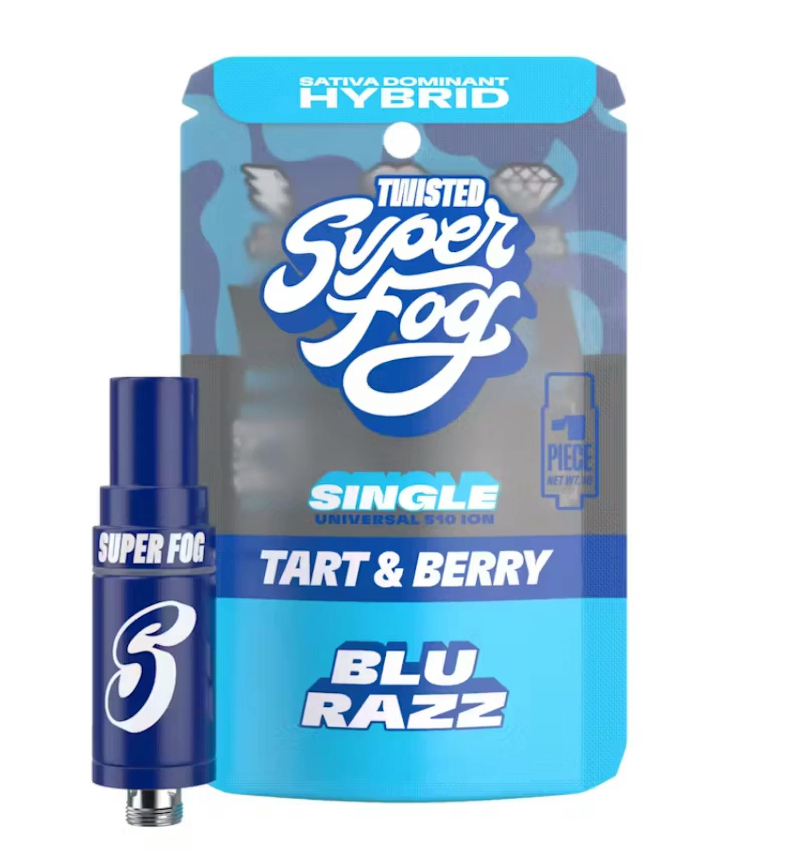 Mfused Superfog Blu Razz 1g Twisted Cart