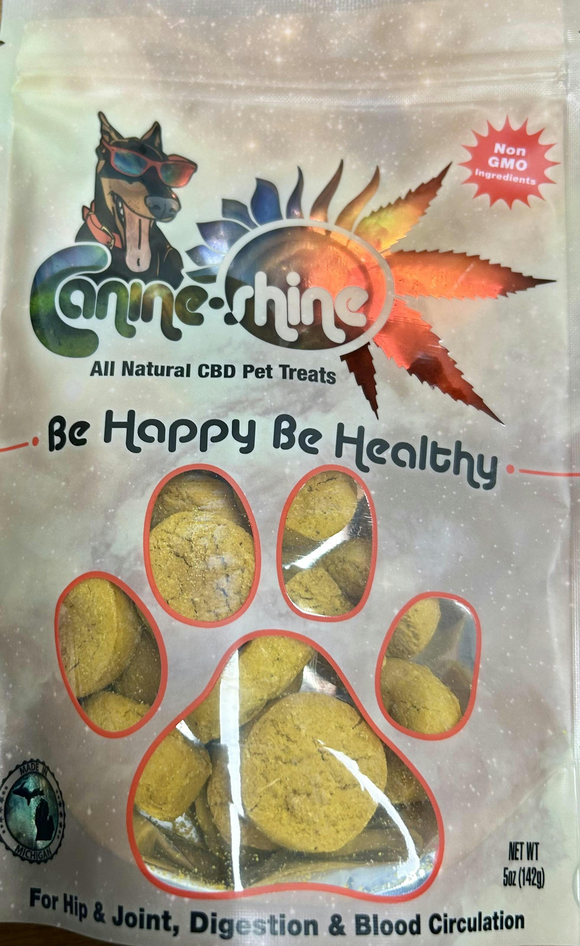 Product: CBD Dog Treats | Be Happy Be Healthy | 5mg | CanineShine