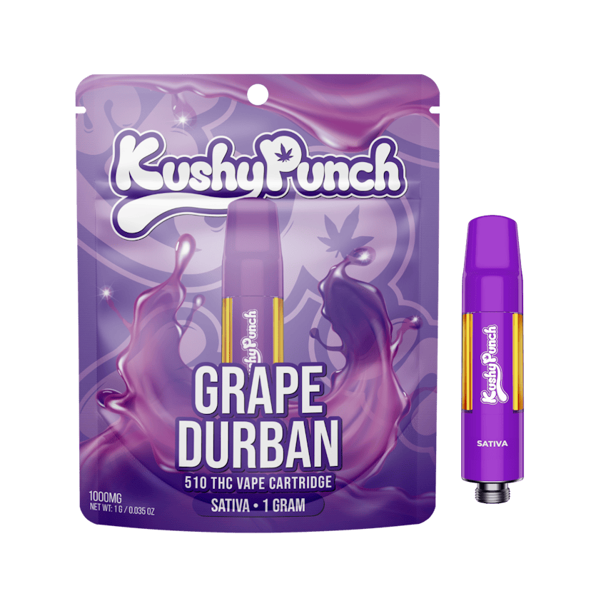 1G Kushy Punch 510 Vape Cart - Grape Durban
