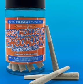 HAND ROLLED IN BROOKLYN |  10 PACK | 1.25G PREROLL INFUSED W/PREMEUIM KIEF | GUSH MINTZ