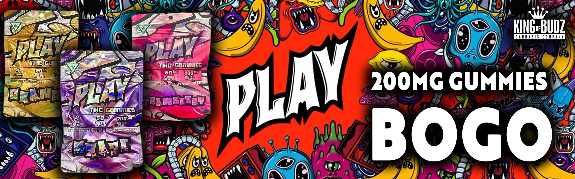 Play 200mg Gummies - BOGO