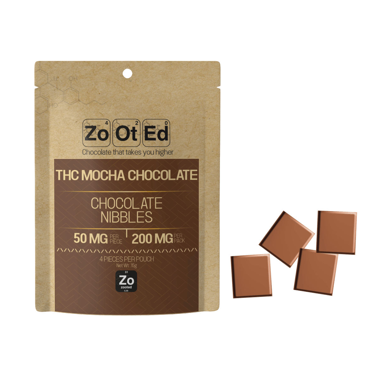 Product: ZOOTED | CHOCOLATE MOCHA NIBBLES | 200MG