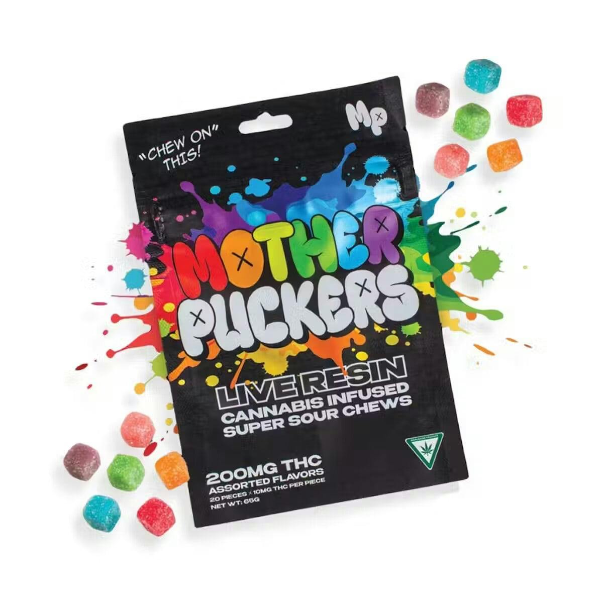Mother Puckers - 200mg Live Resin Gummies - Super Sour Assorted