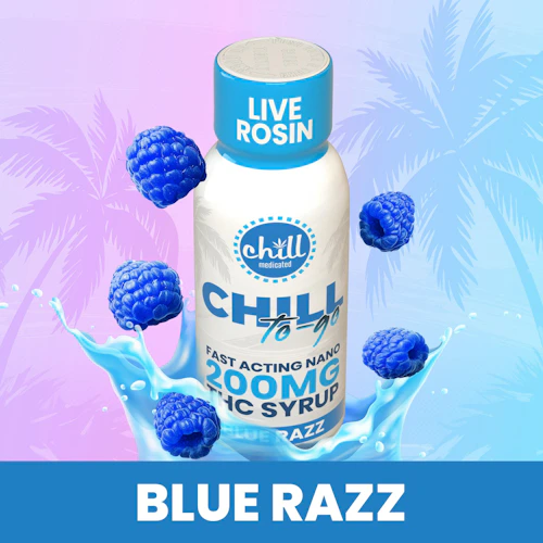 Chill Medicated - 200mg Live Rosin Syrup To-Go - Blue Razz