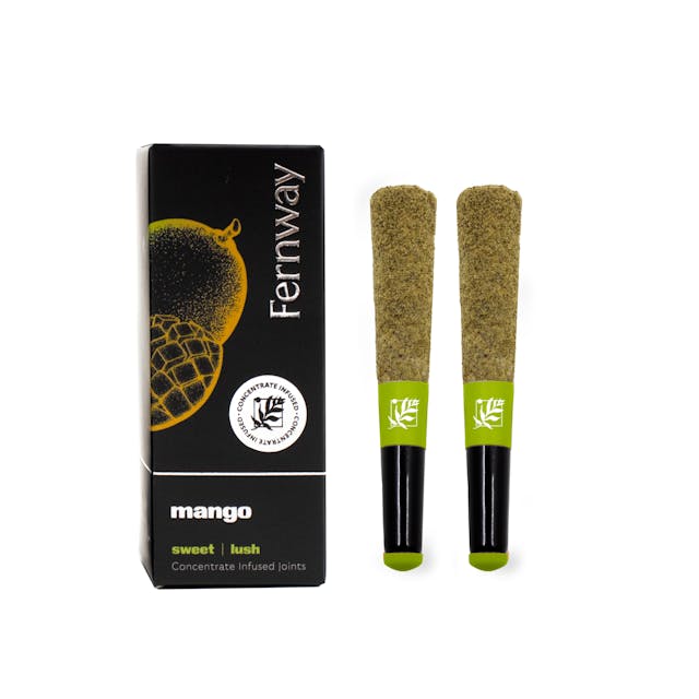 Mango - 0.5g | 2pk Diamond Infused Pre-Rolls - Fernway - Image 1