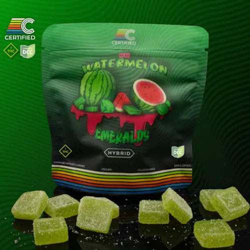 Certified | Sour Watermelon | 10mg Gummies | 10ct-1