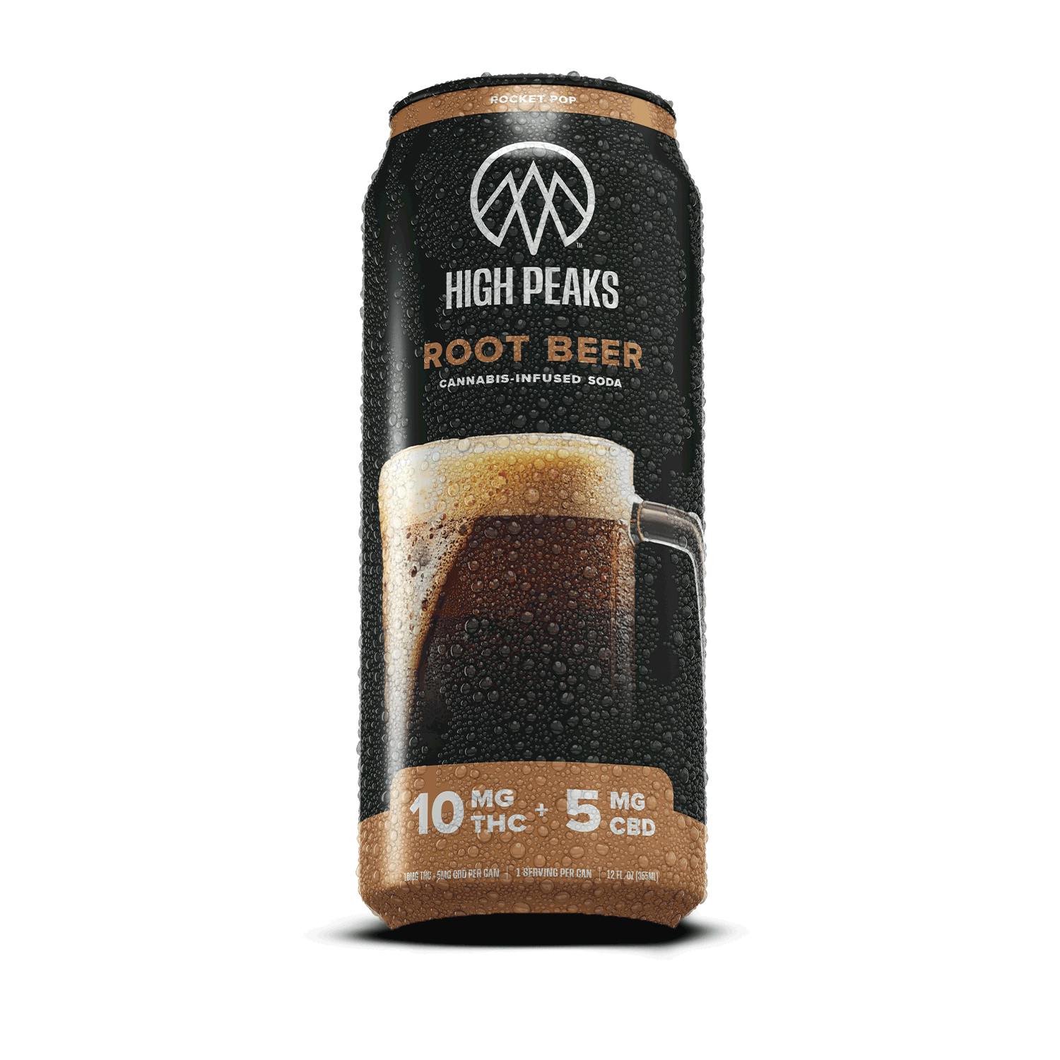 High Peaks | Root Beer 12oz Single Can | 10mg