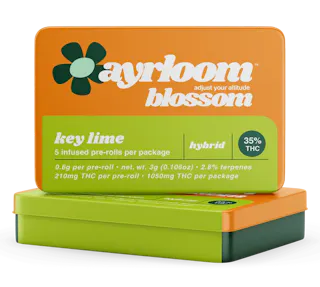ayrloom | Key Lime Infused Pre-Roll | 5 Pack | 3g