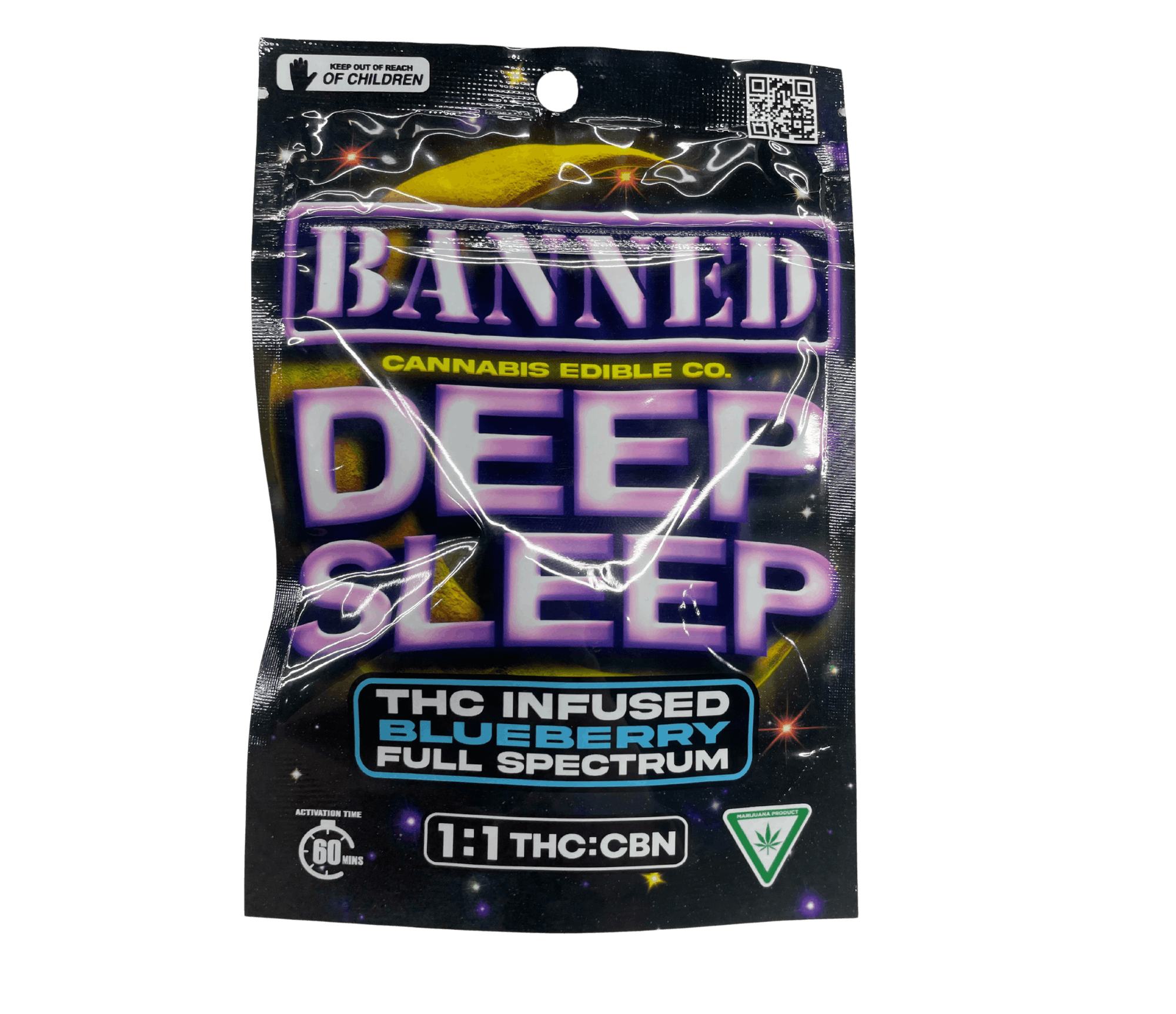 Banned - 200MG (1:1) Deep Sleep Gummies - Blueberry