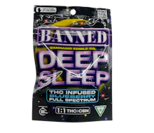 Banned - 200MG (1:1) Deep Sleep Gummies - Blueberry