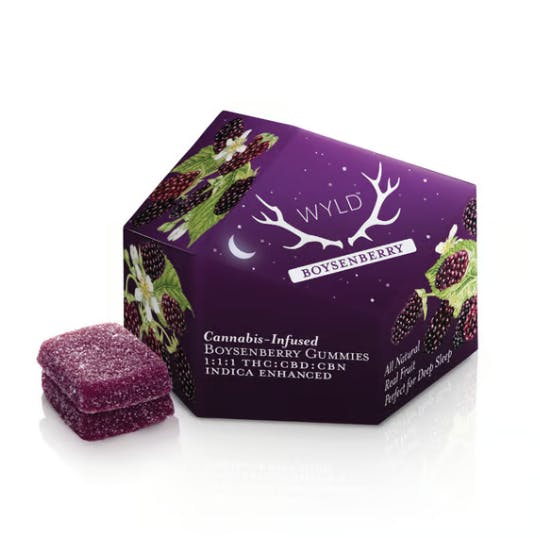 Shop Wyld Boysenberry - 1:1:1 THC:CBD:CBN - 100mg - 10ct in