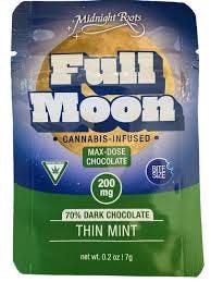 Midnight Bars MIDNIGHT ROOTS - FULL MOON | THIN MINT DARK CHOCOLATE | 200MG — EDIBLES