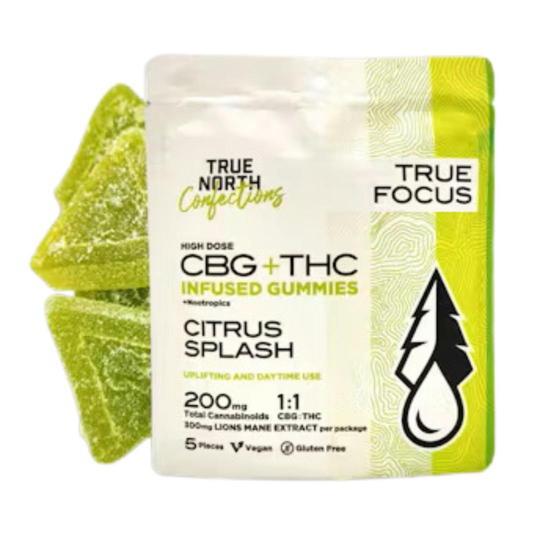 True North | Citrus Splash Gummies | 1:1 THC:CBG | 100mg | LIV