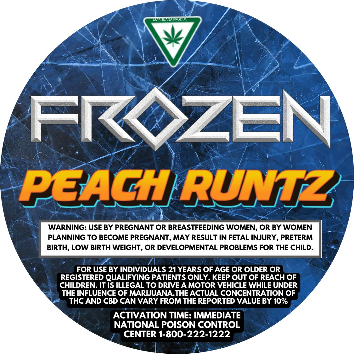 Product: Frozen | Live resin - 5g - Peach Runtz