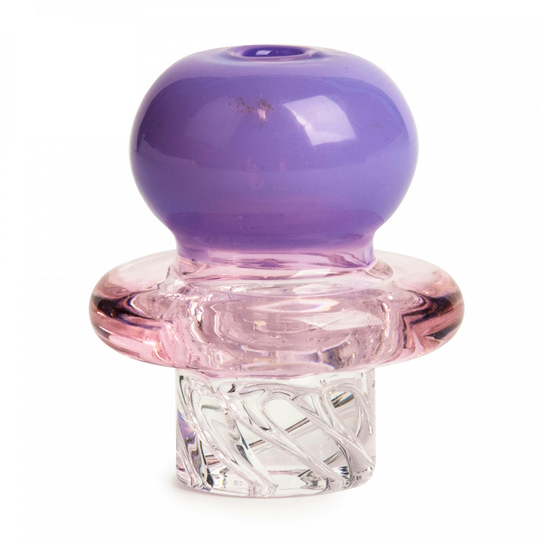 Red eye glass - carb cap - button whirlpool - purple & pink