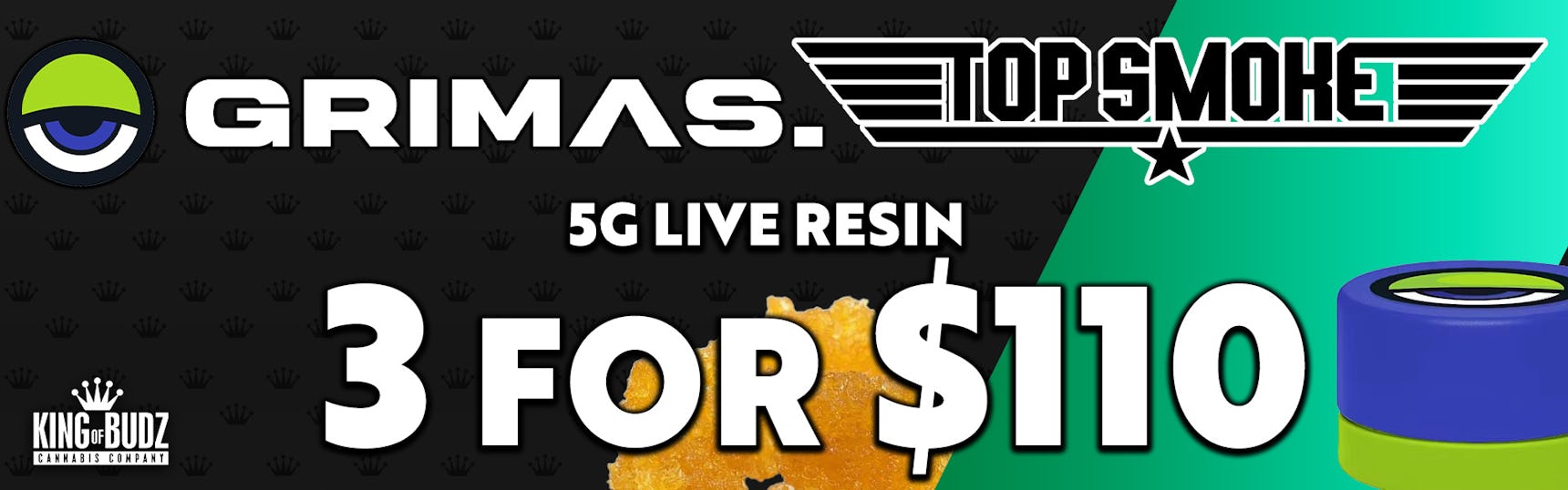 3 FOR $110 5G LIVE RESIN JARS