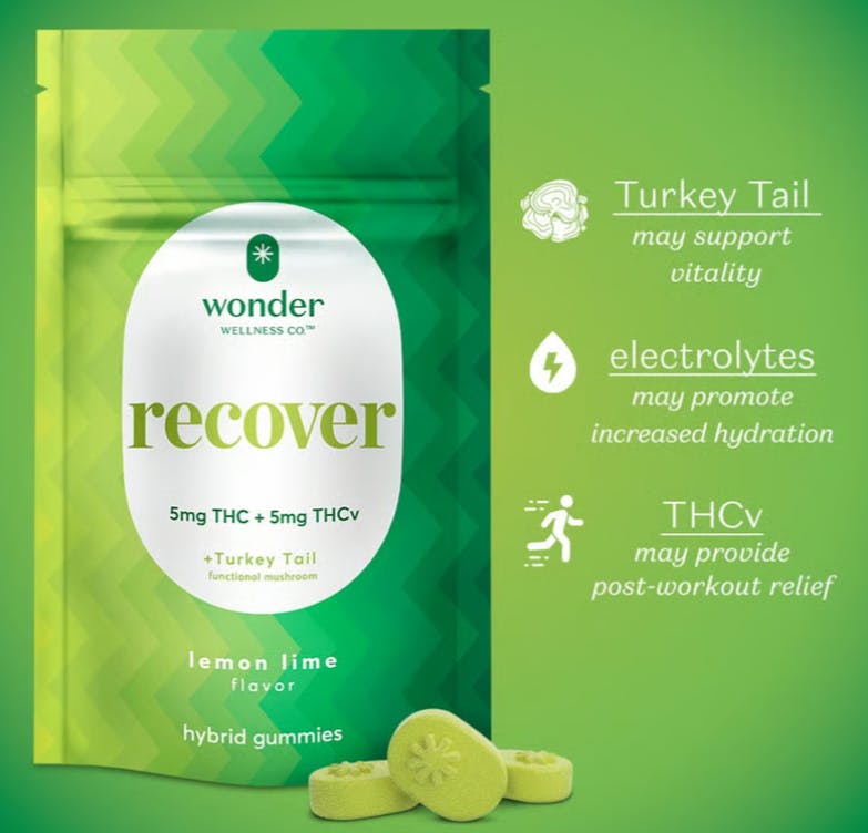 Product CL Wonder Wellness Gummies - Lemon Lime 100mg (20pk) (Recover)