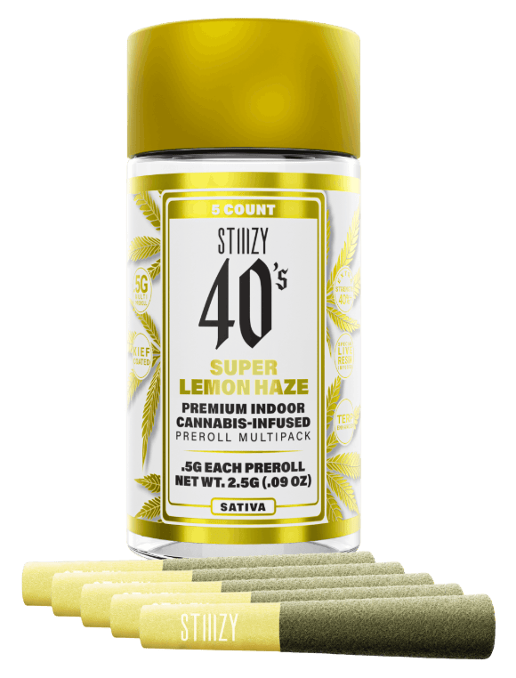 Live Resin Kief Infused Super Lemon Haze - Pre-Roll 5 Pack (2.5g