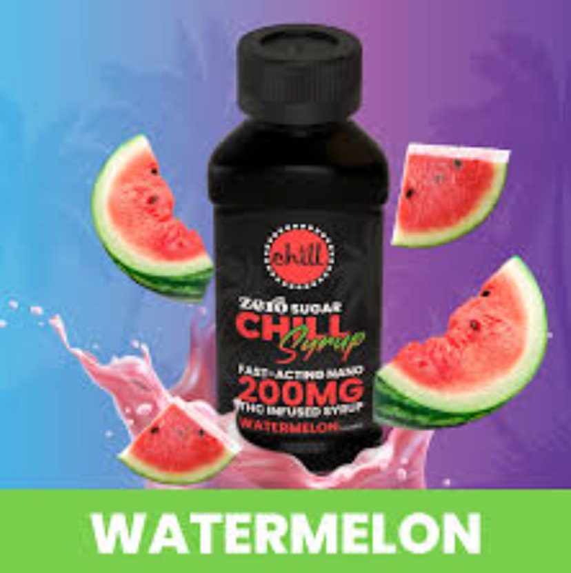 Chill Medicated | 200mg THC Syrup | Zero Sugar Watermelon